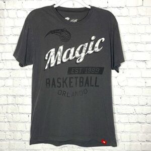 Sportige Apparel Gray NBA Orlando Magic Basketball Distressed Short Sleeve Tee M